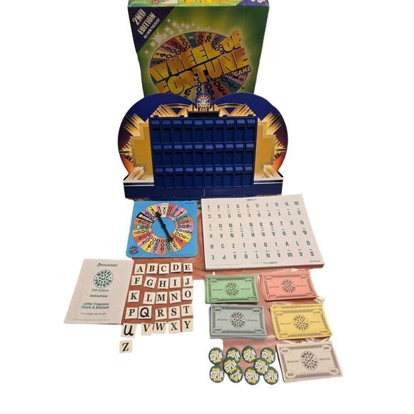 Wheel Of Fortune 2nd Edition Pressman 2005 Family Game - Picture 2 of 3